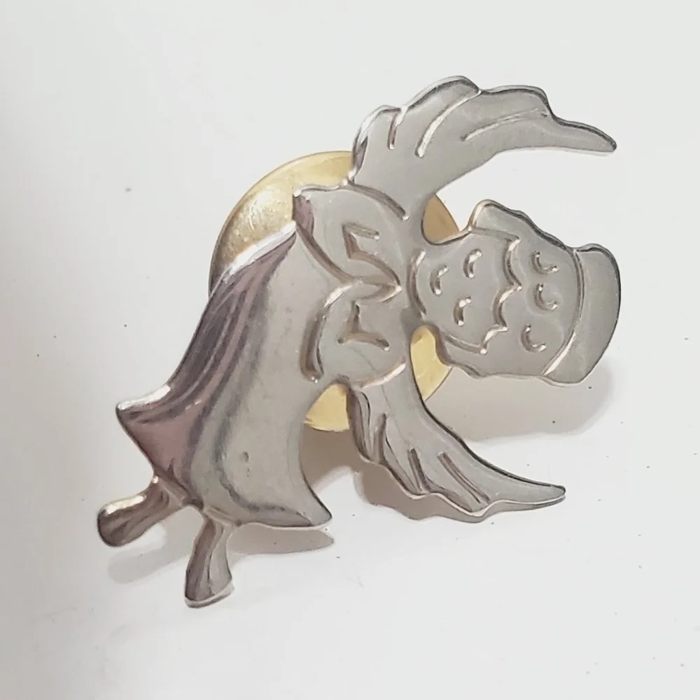 Silver Praying Angel Charm Vintage Angel Wings hand. 🌴